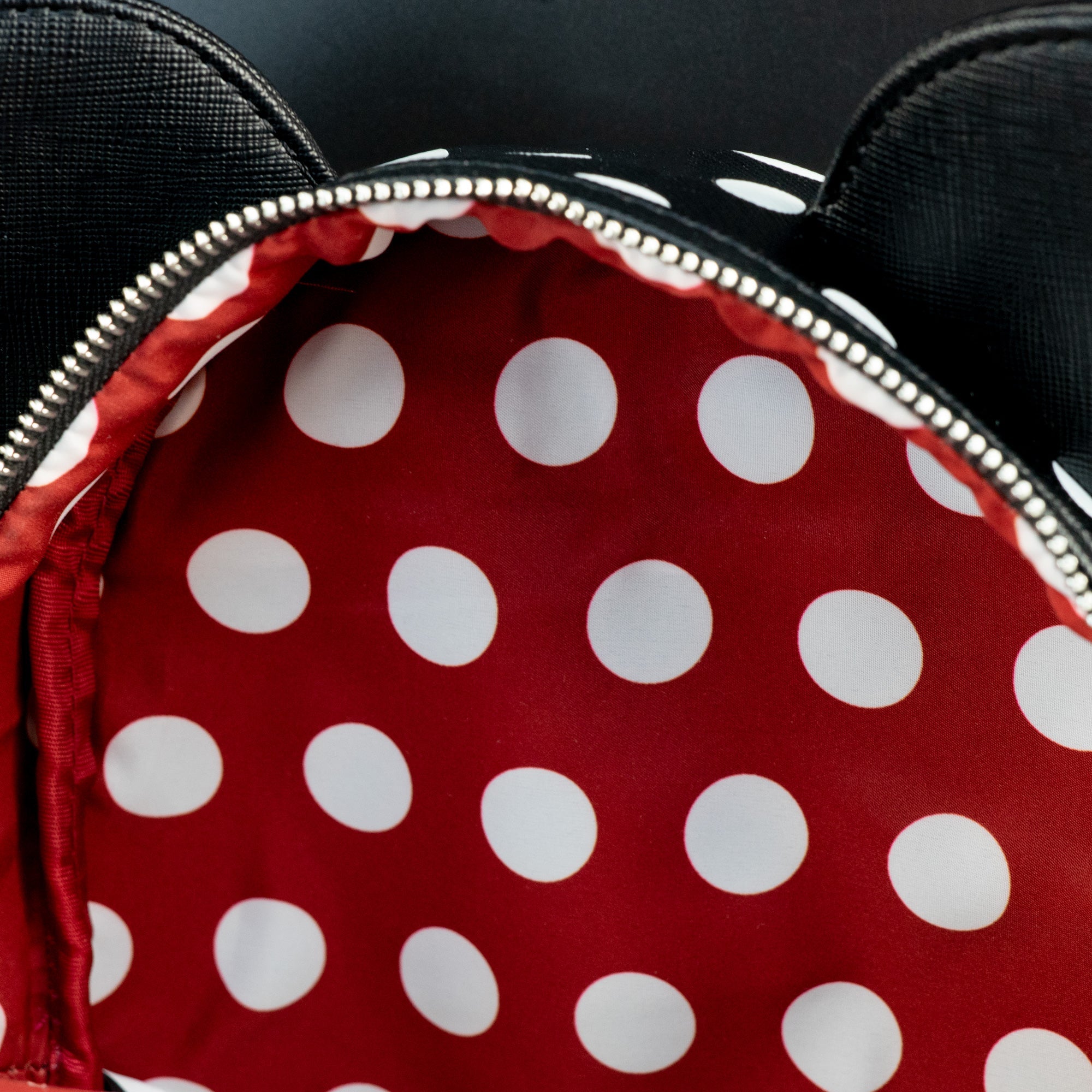 Loungefly x Disney Minnie Mouse Black Polka Dot Mini Backpack - GeekCore