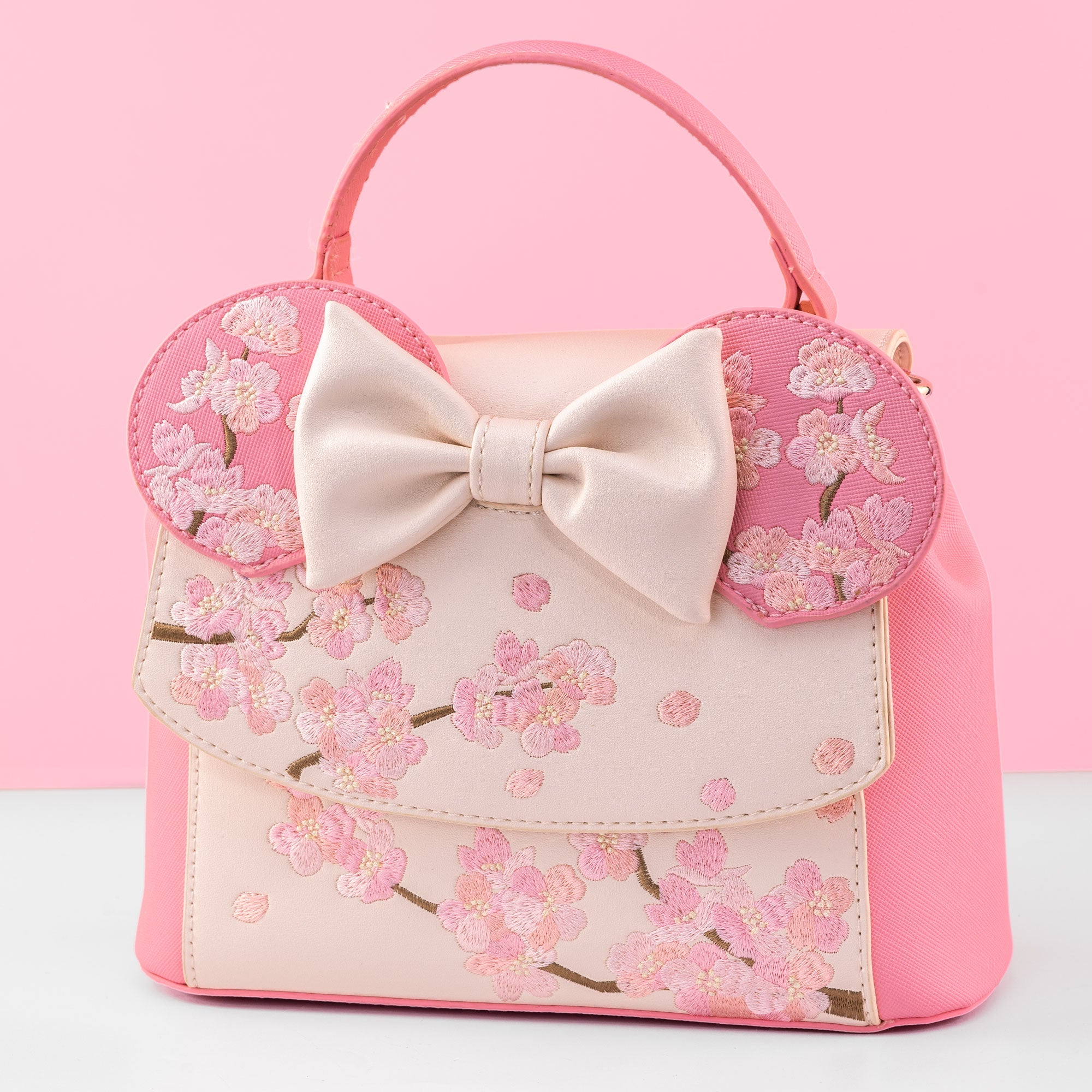 Loungefly x Disney Minnie Mouse Cherry Blossom Cosplay Crossbody Handbag - GeekCore