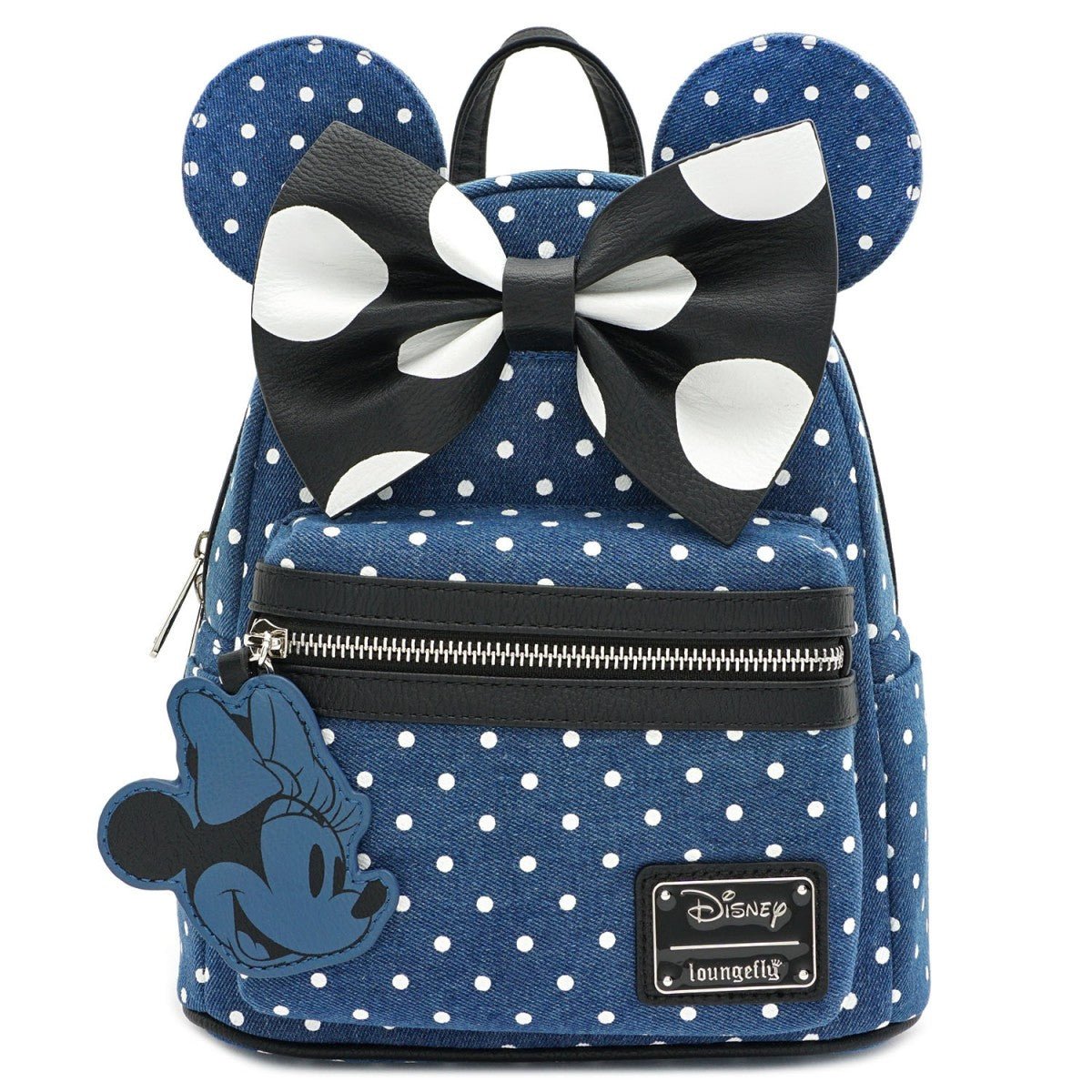 Loungefly X Disney Minnie Mouse Denim Mini Backpack - GeekCore