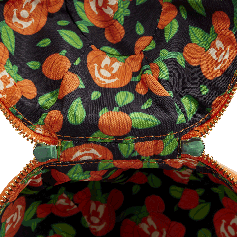 Loungefly x Disney Minnie Mouse Glow in the Dark Pumpkin Crossbody Bag - GeekCore