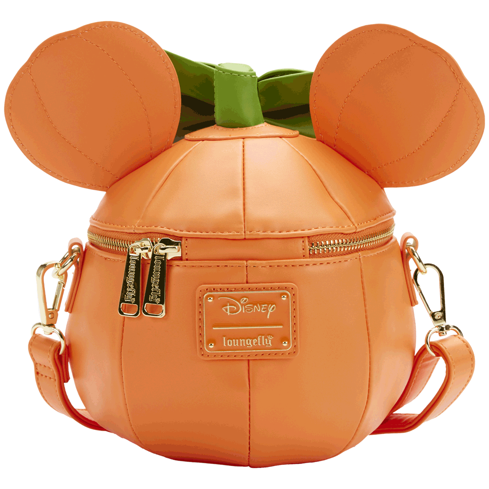 Loungefly x Disney Minnie Mouse Glow in the Dark Pumpkin Crossbody Bag - GeekCore