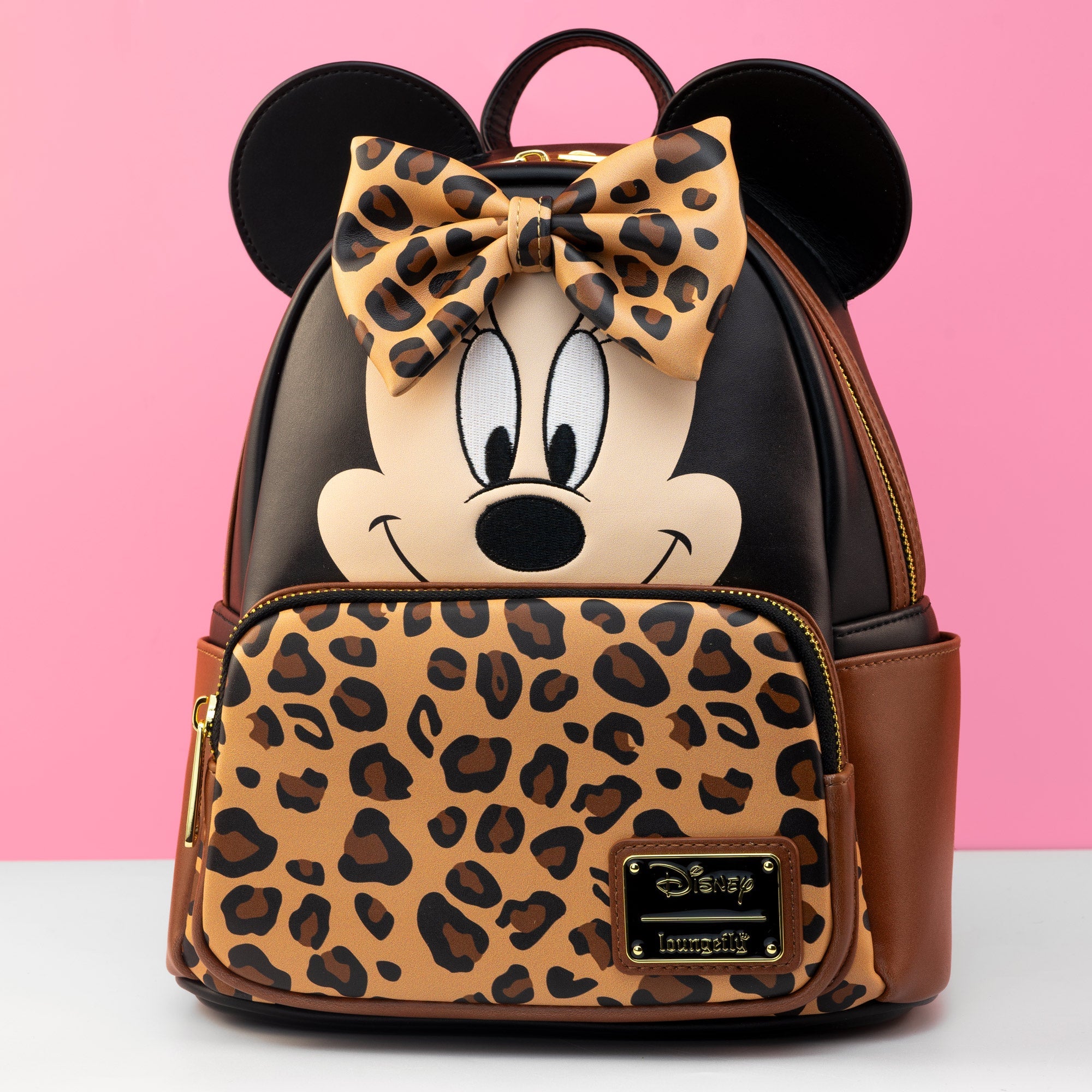 Leopard print mini backpack online