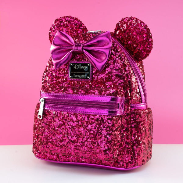 Limited Release Loungefly 2024 Disneyland Imagination Pink Sequined Mini Backpack