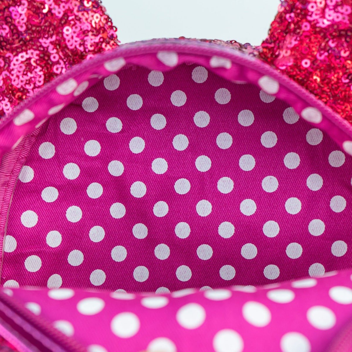 Loungefly x Disney Minnie Mouse Magenta Sequin Mini Backpack - GeekCore