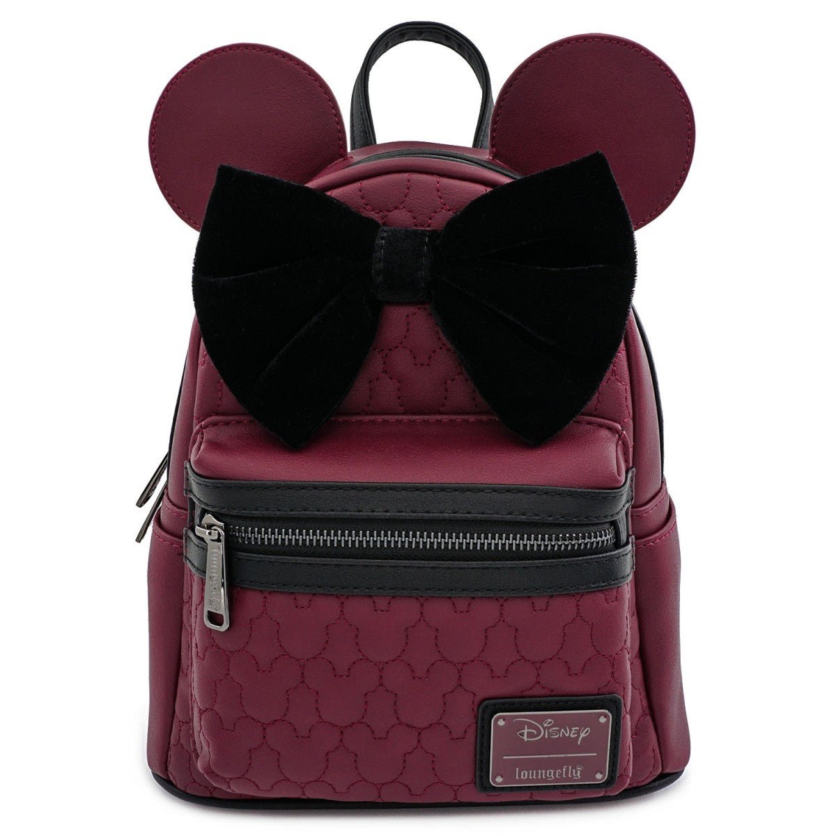 Loungefly X Disney Minnie Mouse Maroon Quilted Mini Backpack – GeekCore