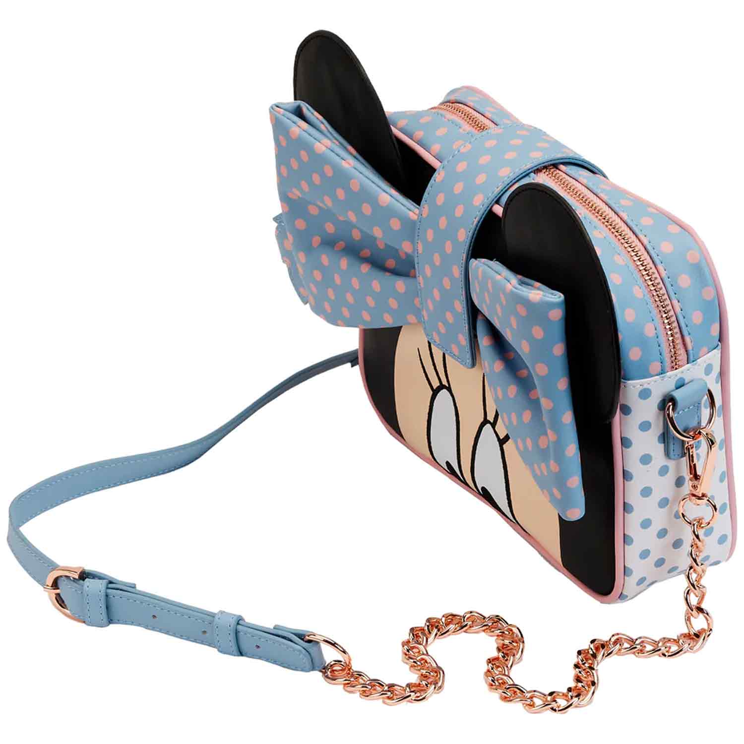 Loungefly x Disney Minnie Mouse Pastel Polka Dot Crossbody Bag - GeekCore