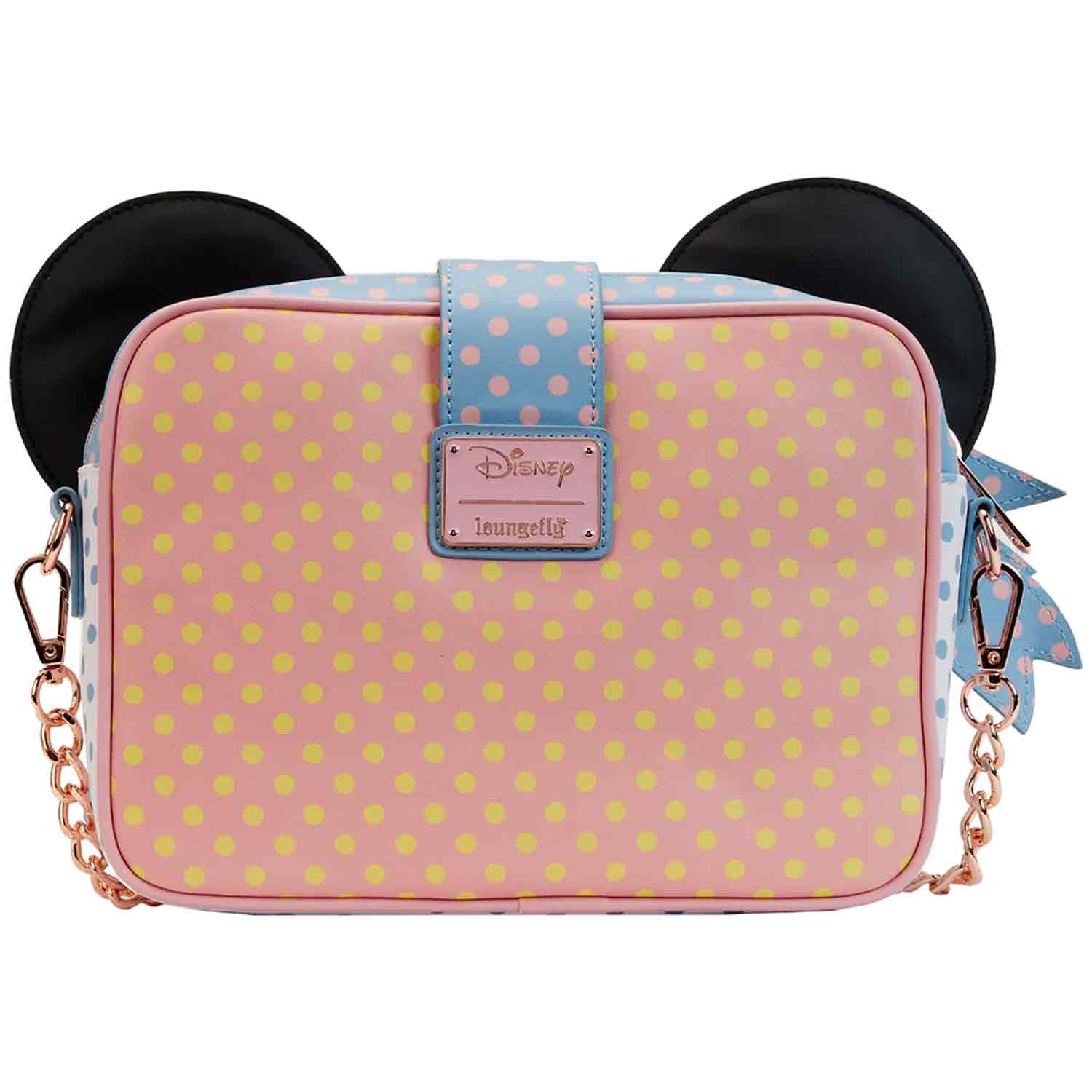 Loungefly x Disney Minnie Mouse Pastel Polka Dot Crossbody Bag - GeekCore