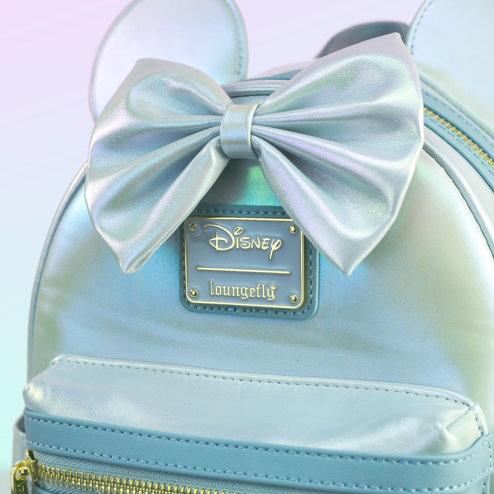 Loungefly x Disney Minnie Mouse Pearlescent Sky Quilted Mini Backpack - GeekCore