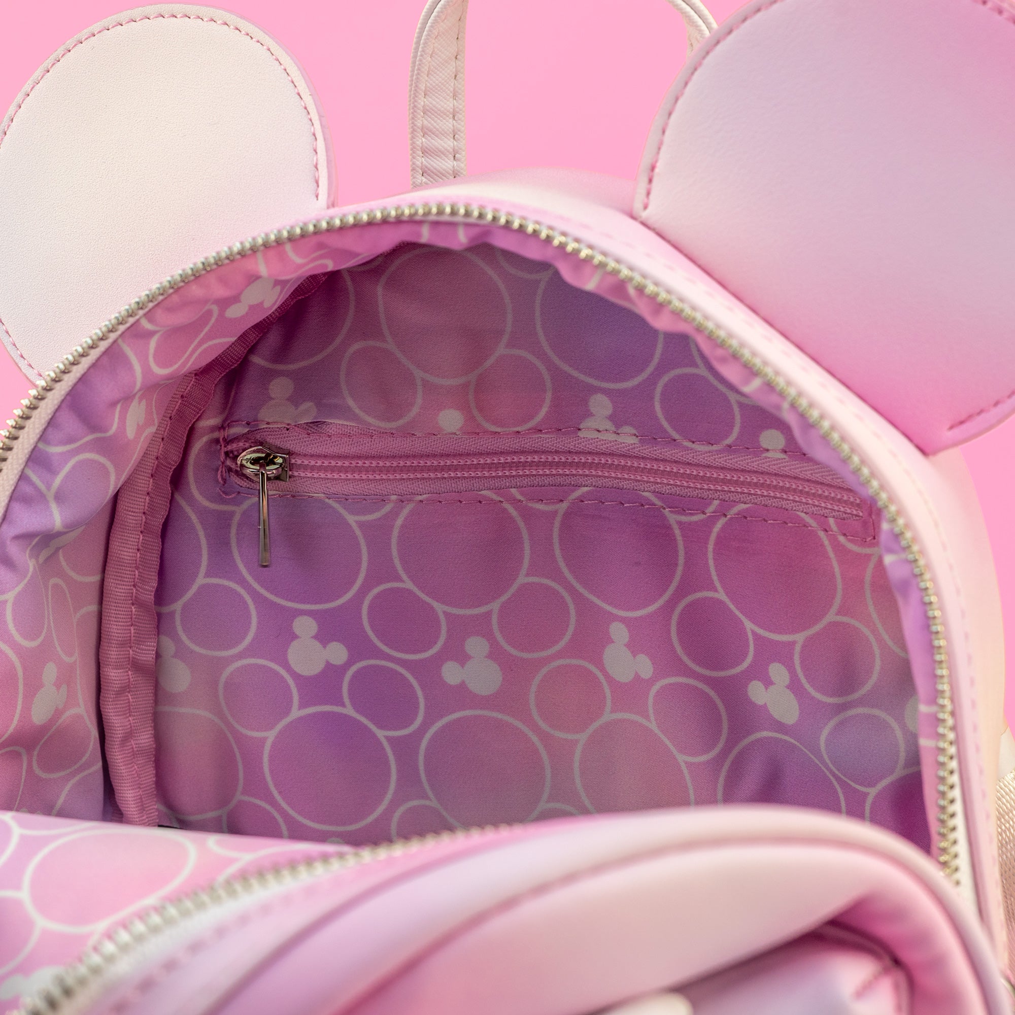 Loungefly x Disney Minnie Mouse Pink Ombre Quilted Mini Backpack - GeekCore