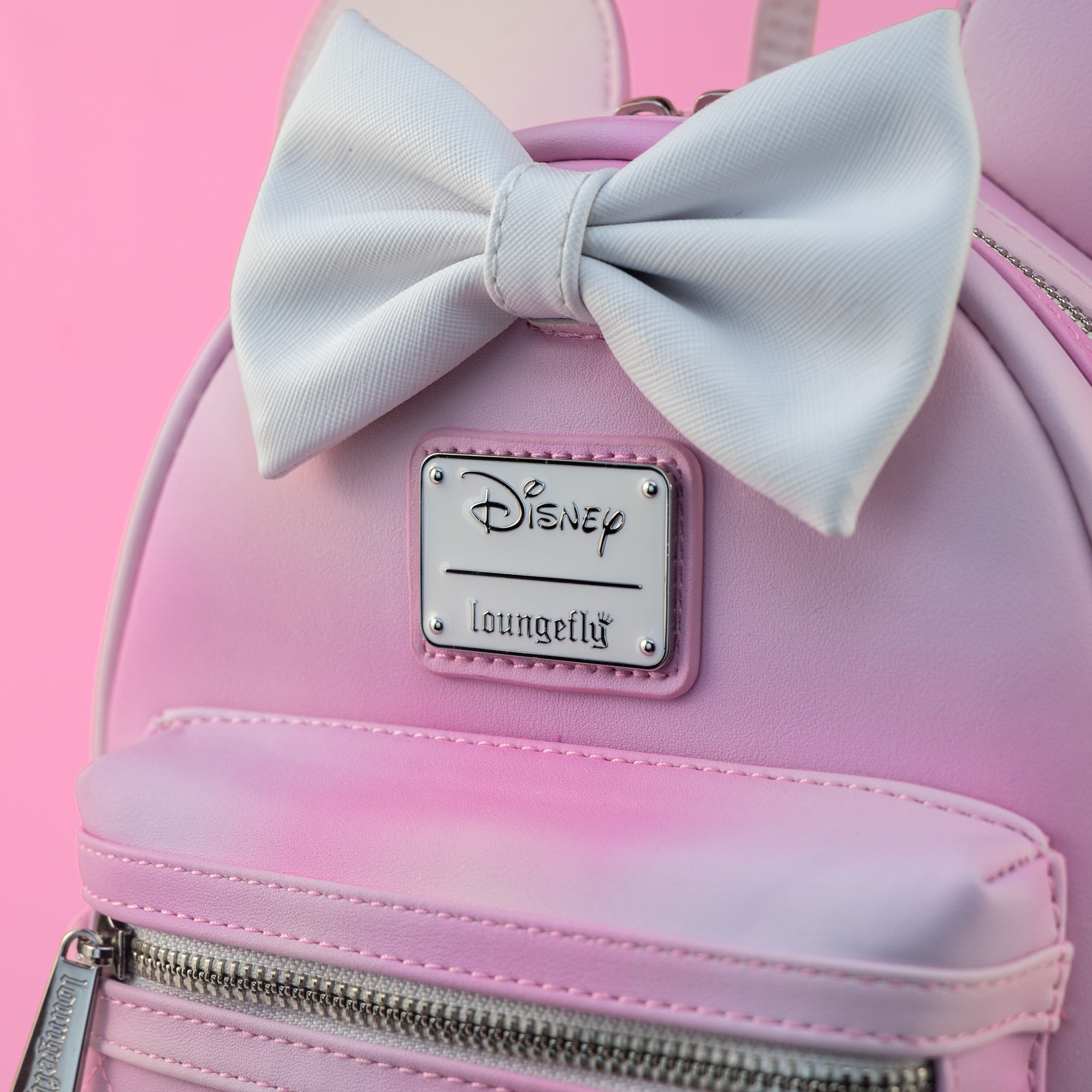 Loungefly x Disney Minnie Mouse Pink Ombre Quilted Mini Backpack GeekCore