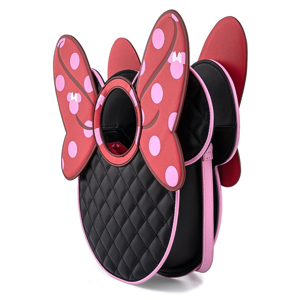 Loungefly x Disney Minnie Mouse Quilted Head Handbag - GeekCore