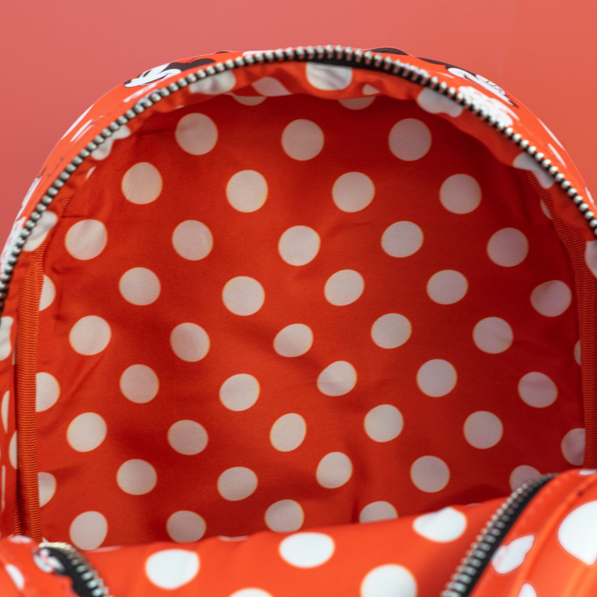 Loungefly x Disney Minnie Mouse Red Polka Dot AOP Mini Backpack - GeekCore