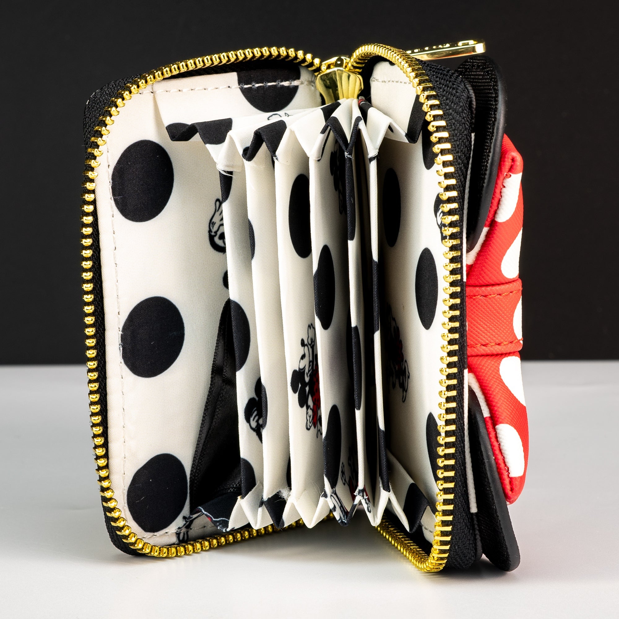 Loungefly x Disney Minnie Mouse Rocks The Dots Accordion Card Holder - GeekCore