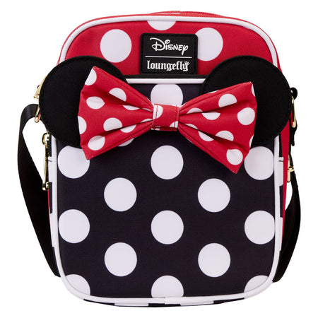 Loungefly x Disney Minnie Mouse Rocks The Dots Passport Crossbody Bag - GeekCore