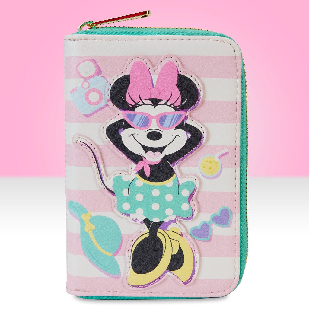 Loungefly x Disney Minnie Mouse Vacation Style Zip Around Wallet - GeekCore