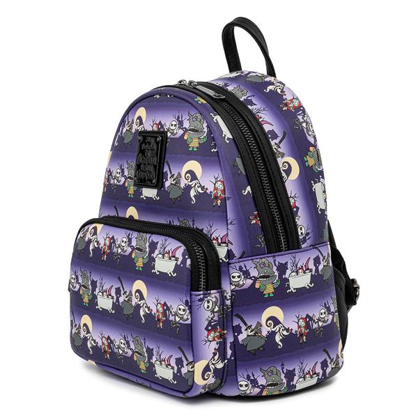 Loungefly x Disney Nightmare Before Christmas All Over Print Mini Backpack - GeekCore