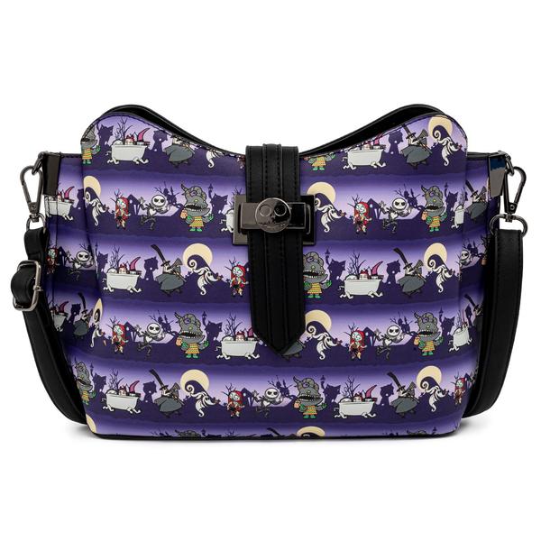 Loungefly x Disney Nightmare Before Christmas Halloween Line Crossbody Bag - GeekCore