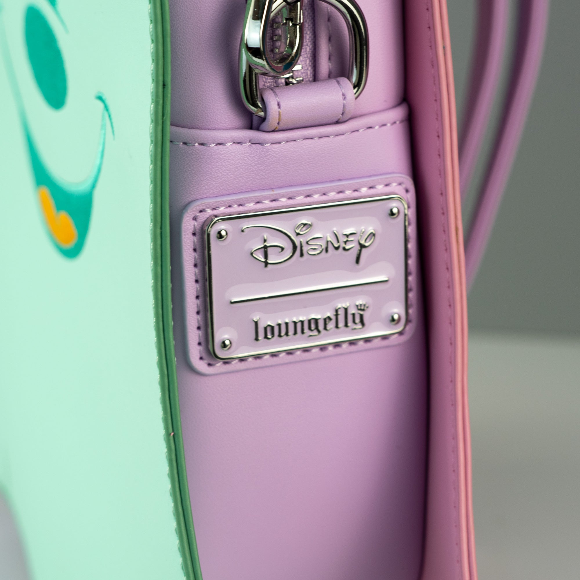 Loungefly x Disney Pastel Ghost Minnie and Mickey Glow in the Dark Double Sided Crossbody - GeekCore