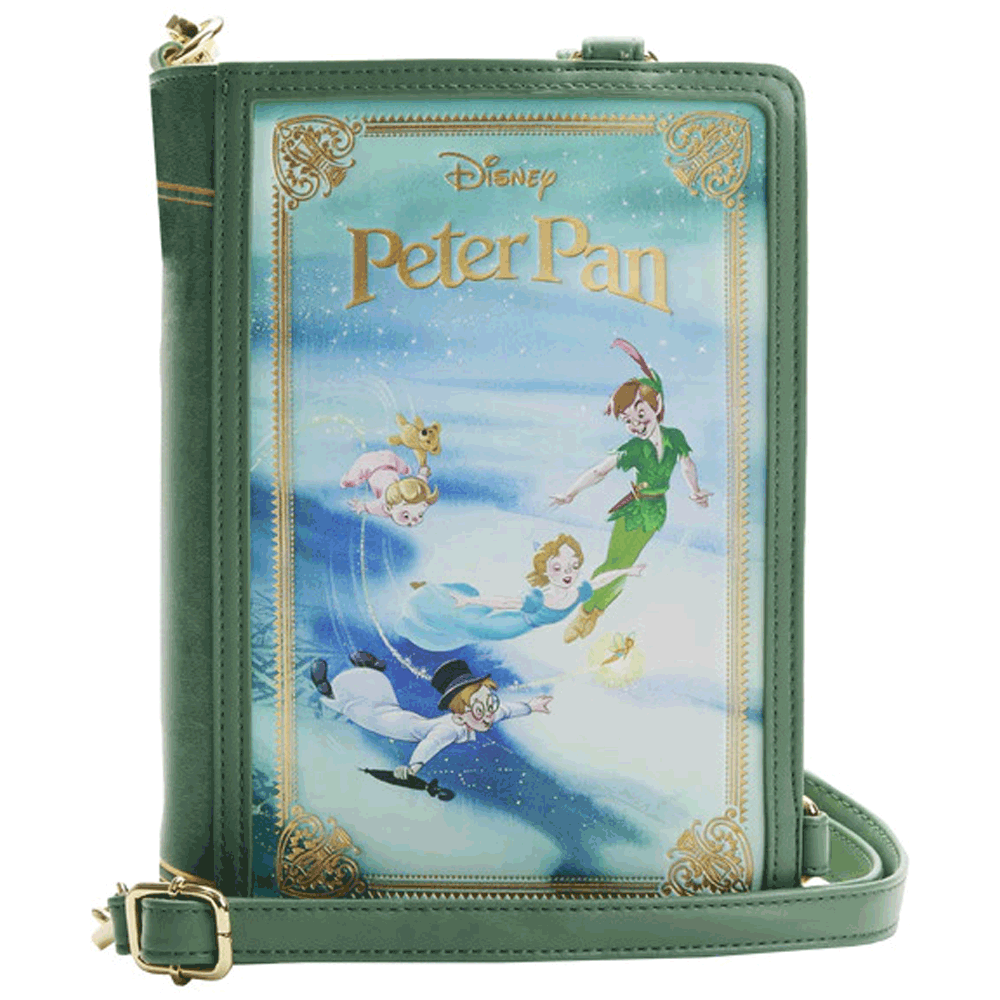 Loungefly x Disney Peter Pan Book Convertible Crossbody Bag - GeekCore