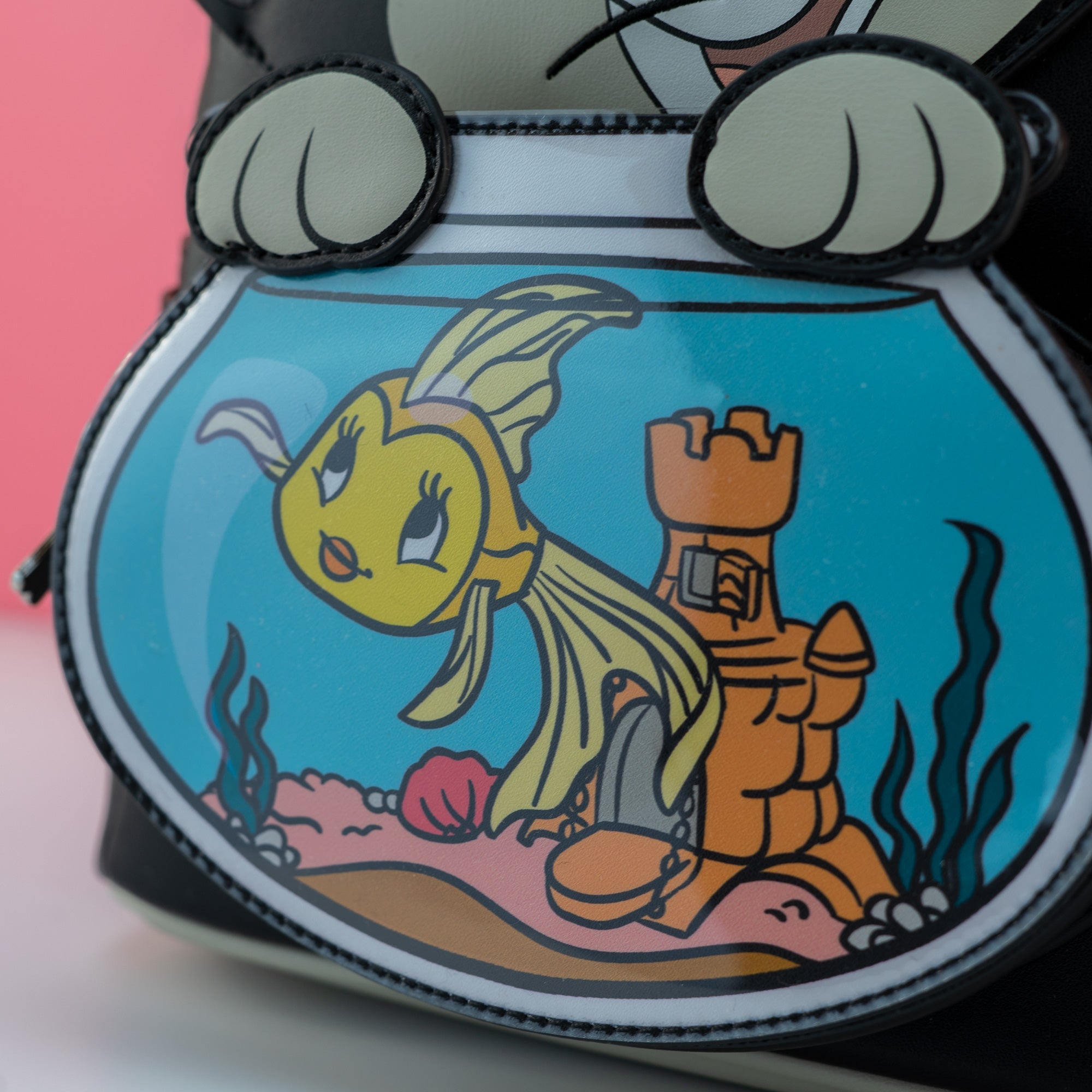 Loungefly x Disney Pinocchio Figaro with Cleo Fish Bowl Mini Backpack - GeekCore