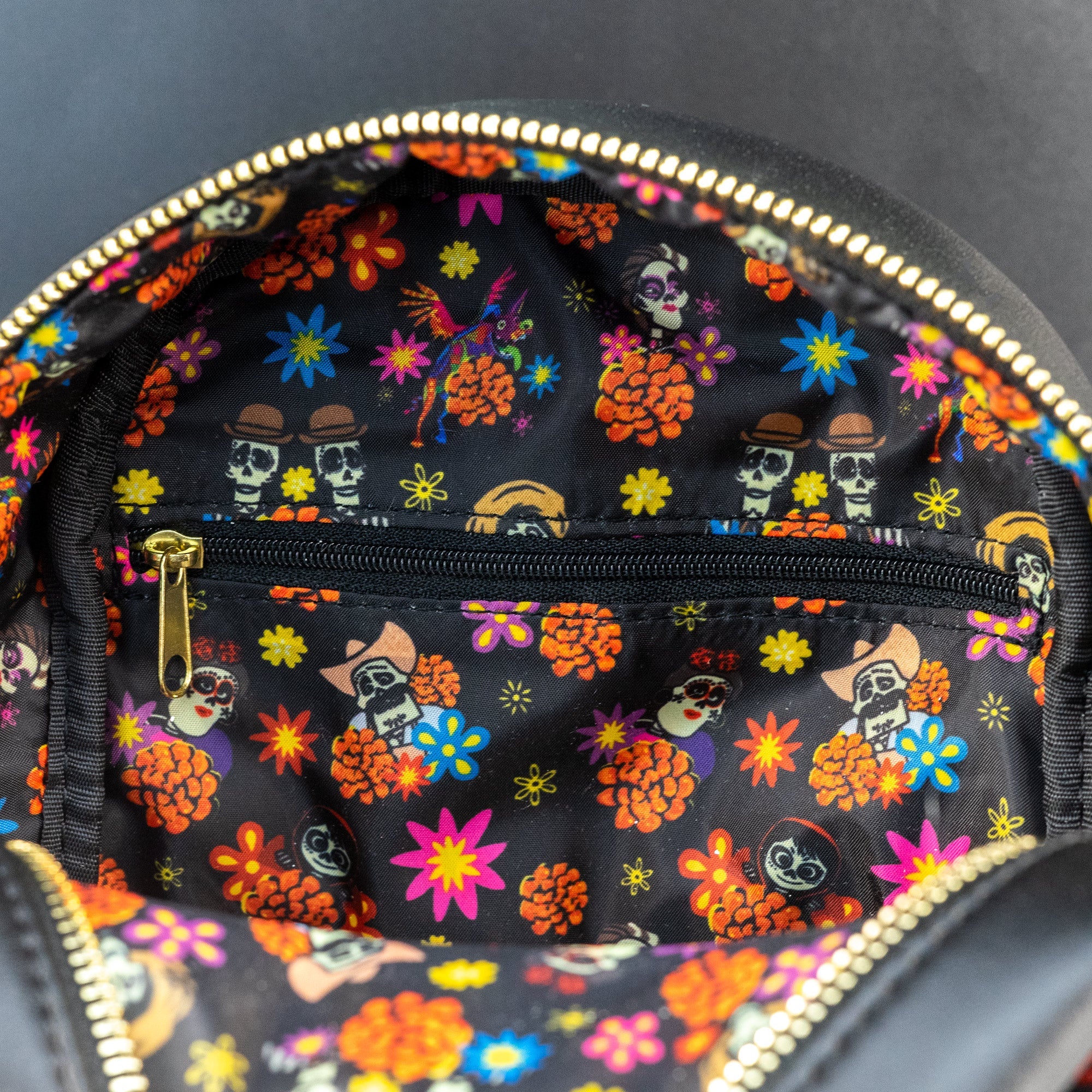 Loungefly x Disney Pixar Coco Remember Me Floral Mini Backpack - GeekCore