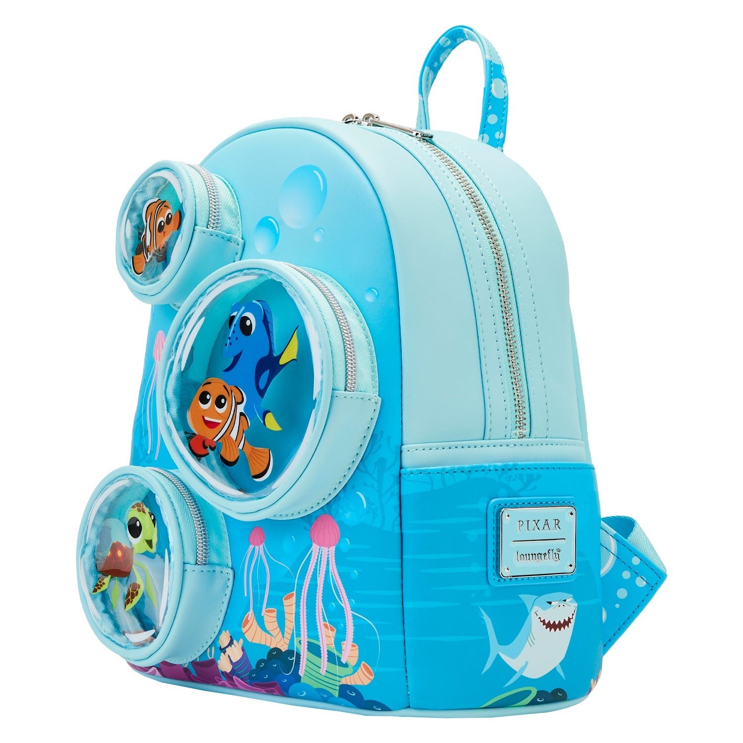 Loungefly x Disney Pixar Finding Nemo 20th Anniversary Bubble Pockets Mini Backpack - GeekCore