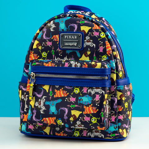 Loungefly x Disney Pixar Monsters Inc AOP Mini Backpack GeekCore