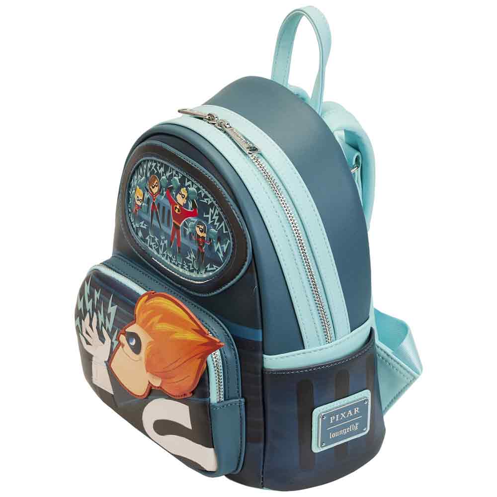 Loungefly x Disney Pixar The Incredibles Syndrome Mini Backpack - GeekCore