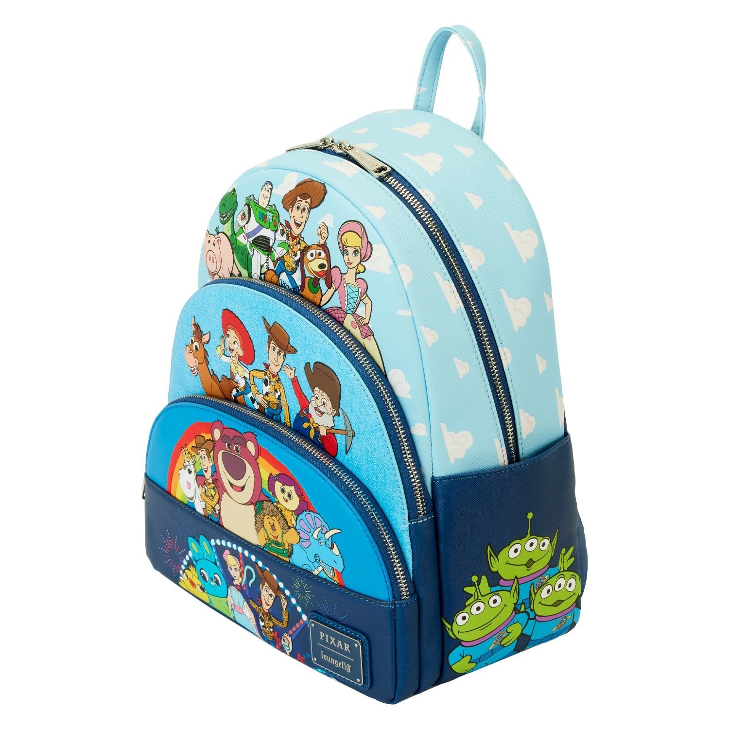 Loungefly x Disney Pixar Toy Story Movie Collab Triple Pocket Mini Backpack - GeekCore