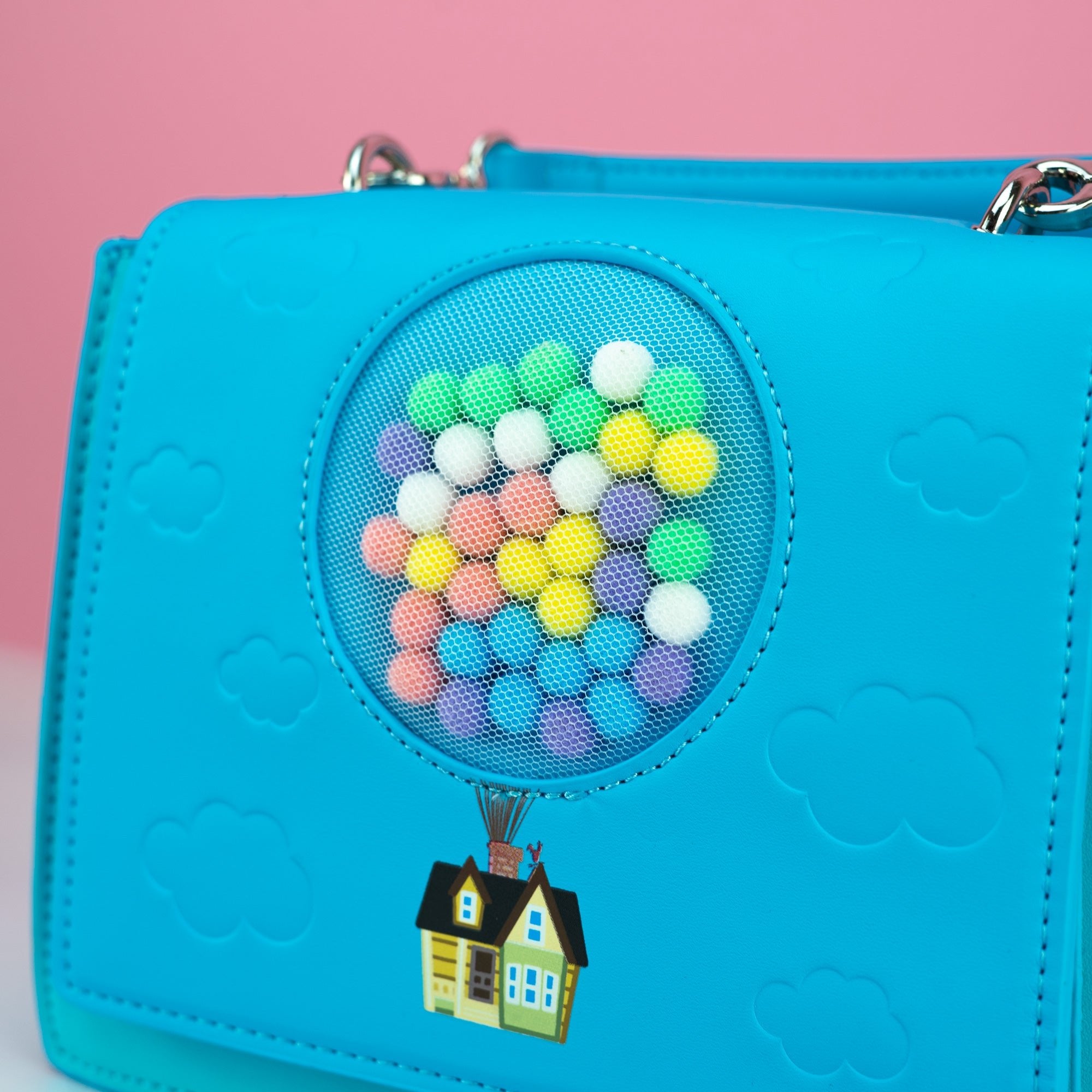 Loungefly x Disney Pixar Up Balloons and House Crossbody Bag - GeekCore