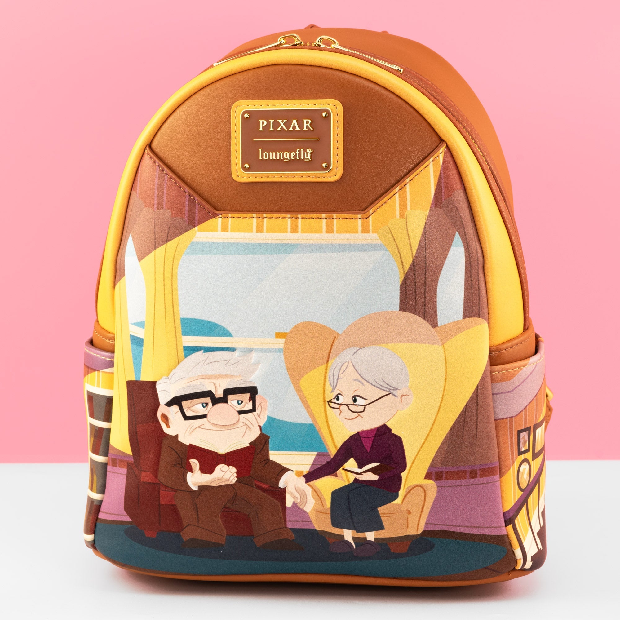 Loungefly x Disney Pixar Up Carl and Ellie Growing Older Together Mini Backpack - GeekCore