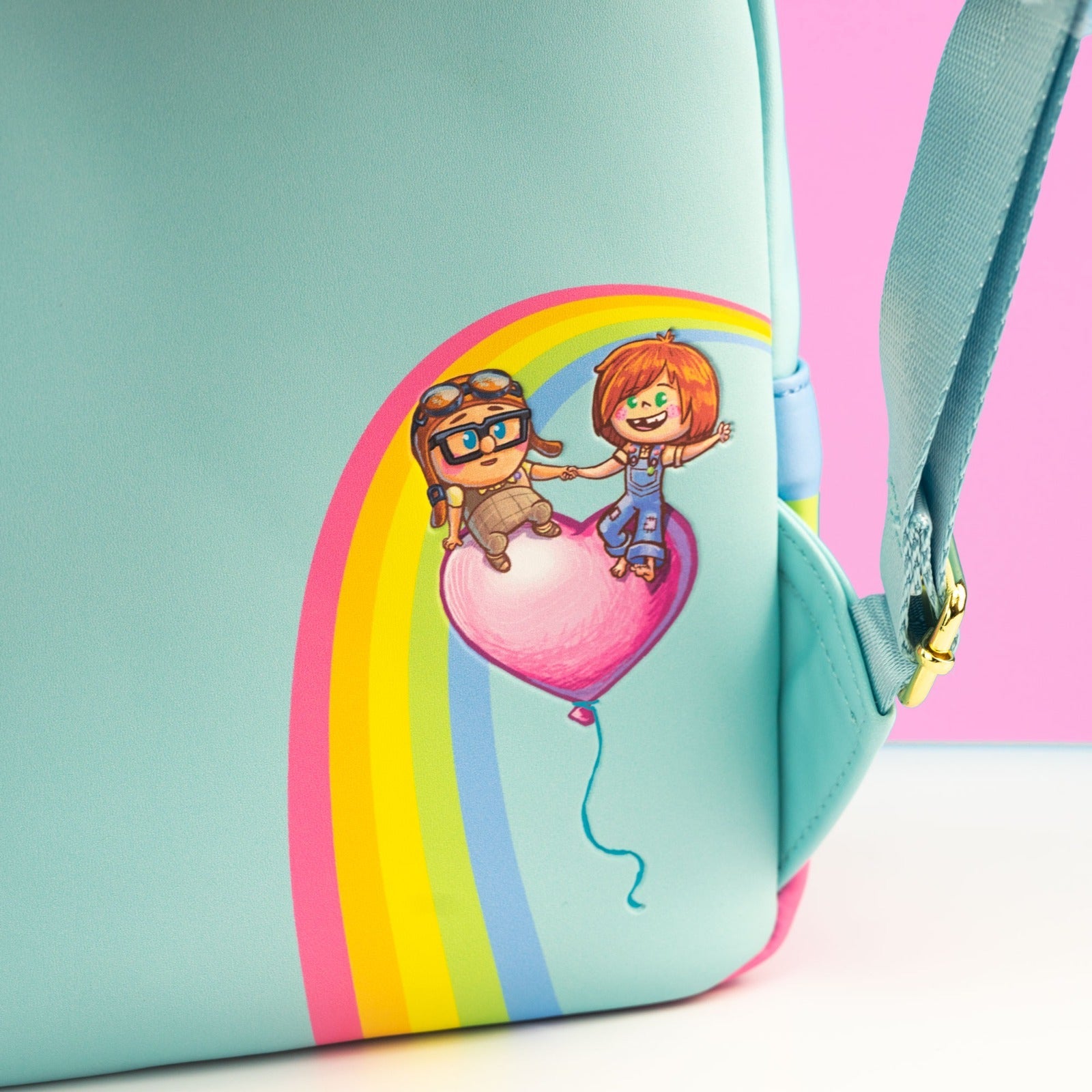 Loungefly x Disney Pixar Up Carl and Ellie Love Heart Balloons Mini Backpack - GeekCore