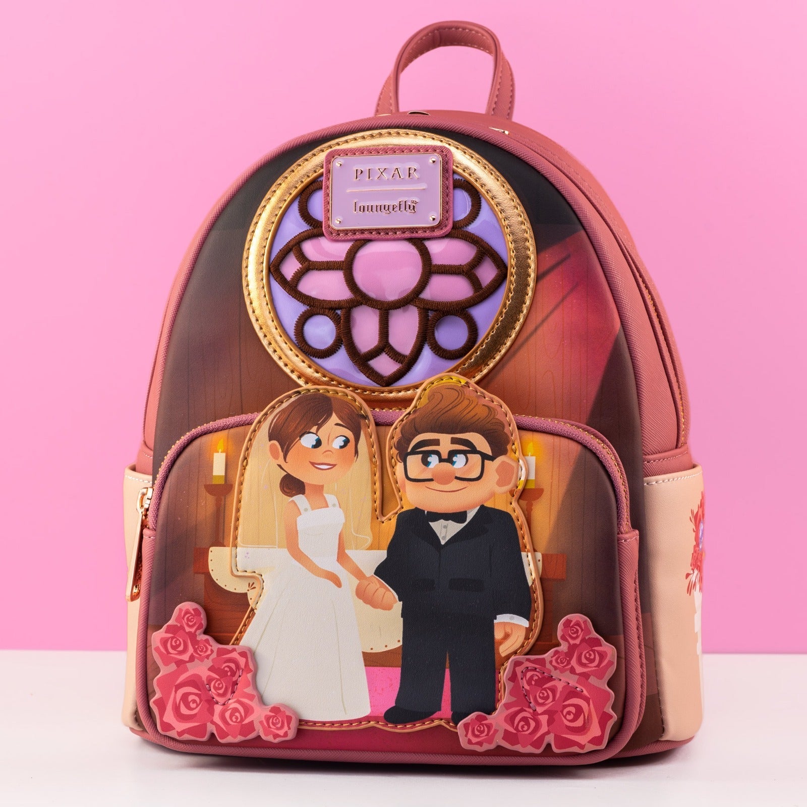 Loungefly x Disney Pixar Up Carl and Ellie Wedding Scene Mini Backpack - GeekCore