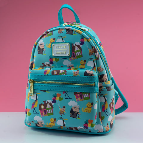 Loungefly Disney Pixar Up Characters AOP offers Mini Backpack