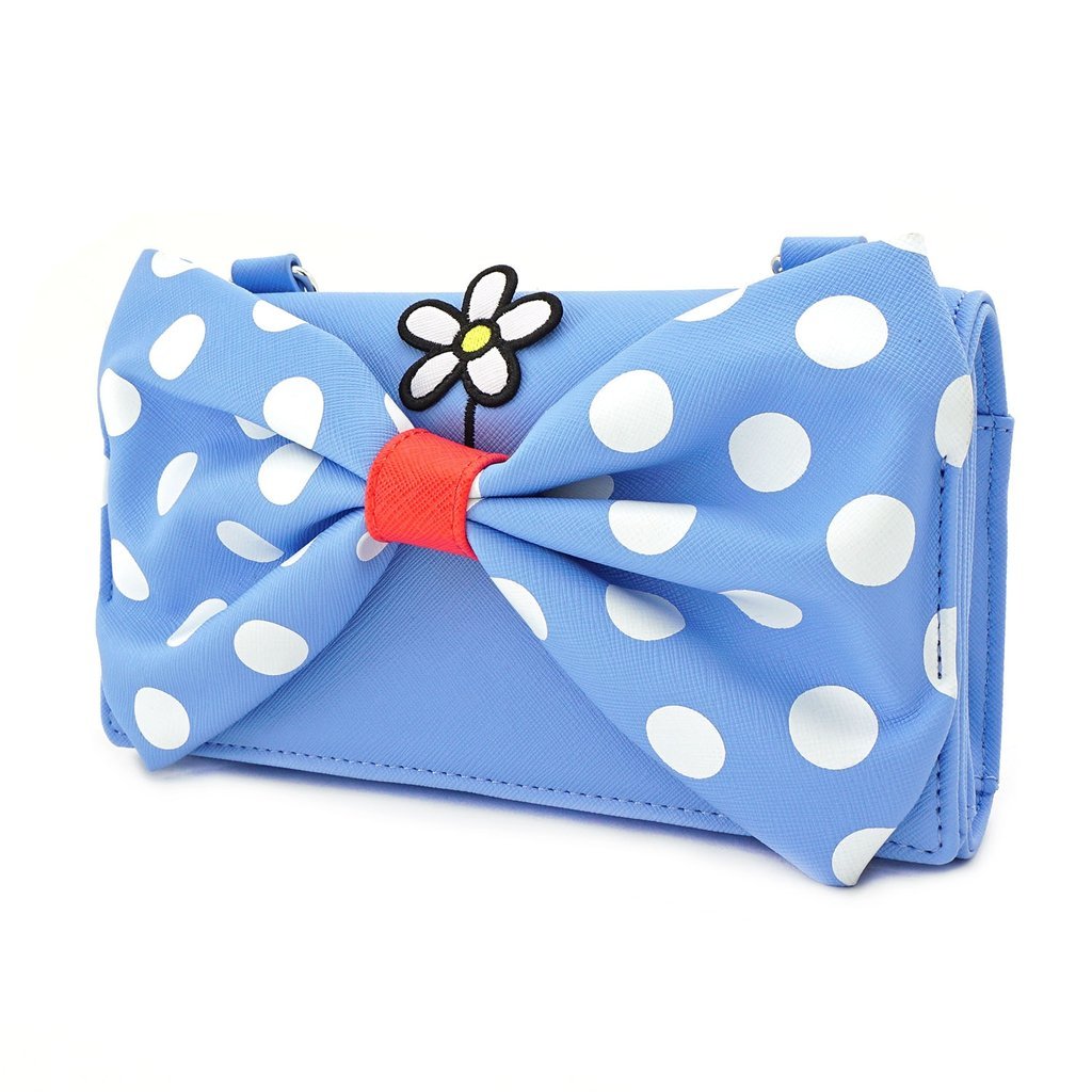 Loungefly x Disney Positively Minnie Polka Dot Cross Body Wristlet - GeekCore