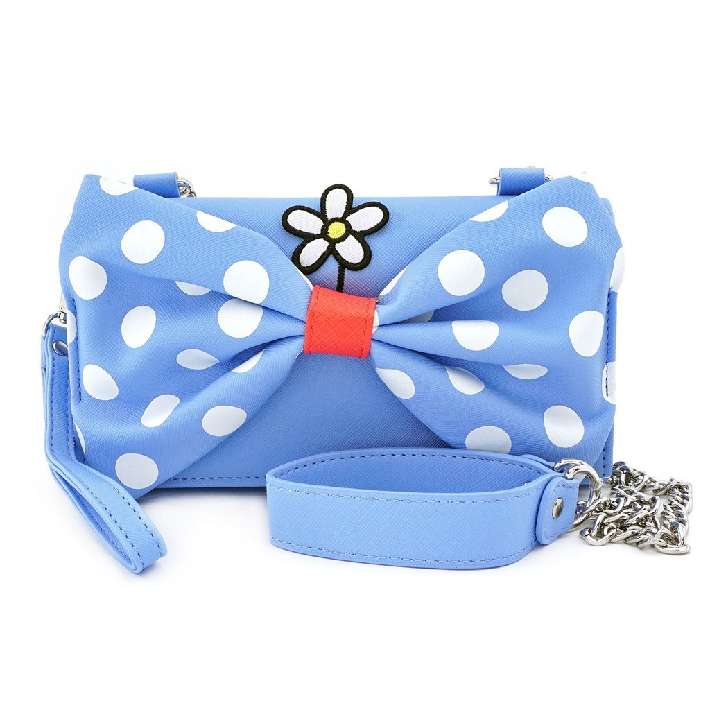 Loungefly x Disney Positively Minnie Polka Dot Cross Body Wristlet - GeekCore