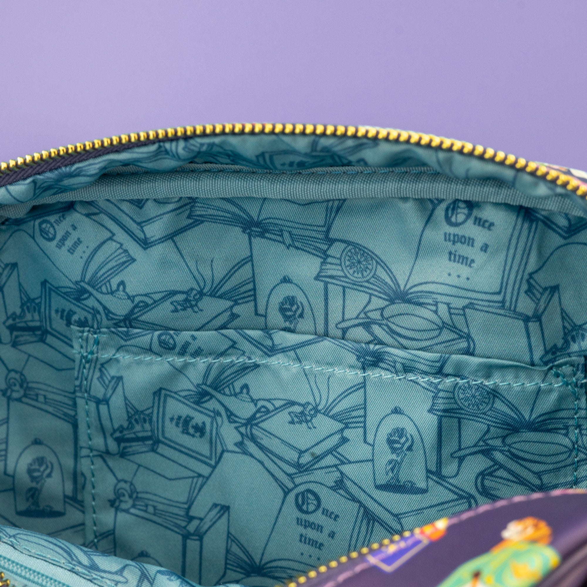 Loungefly x Disney Princess Books All Over Print Handbag - GeekCore