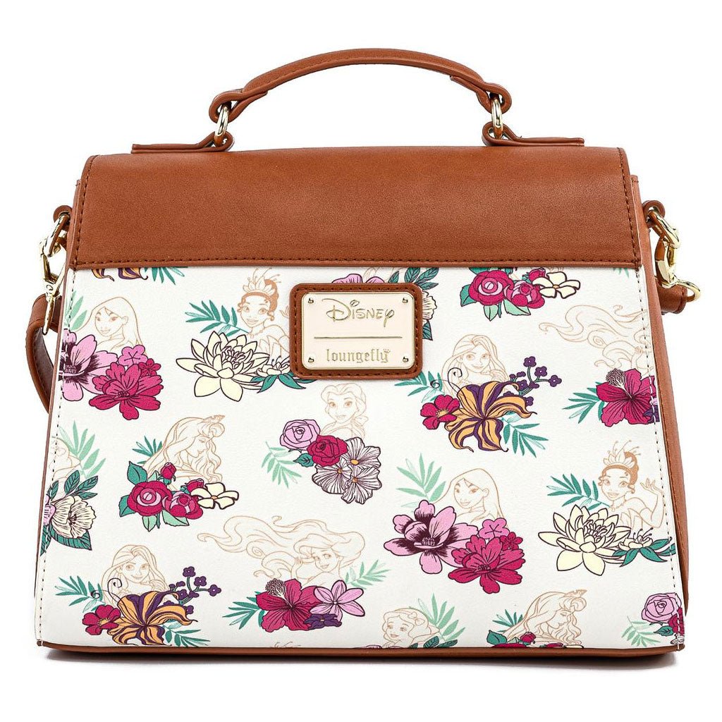 Loungefly x Disney Princess Floral AOP Crossbody Bag - GeekCore