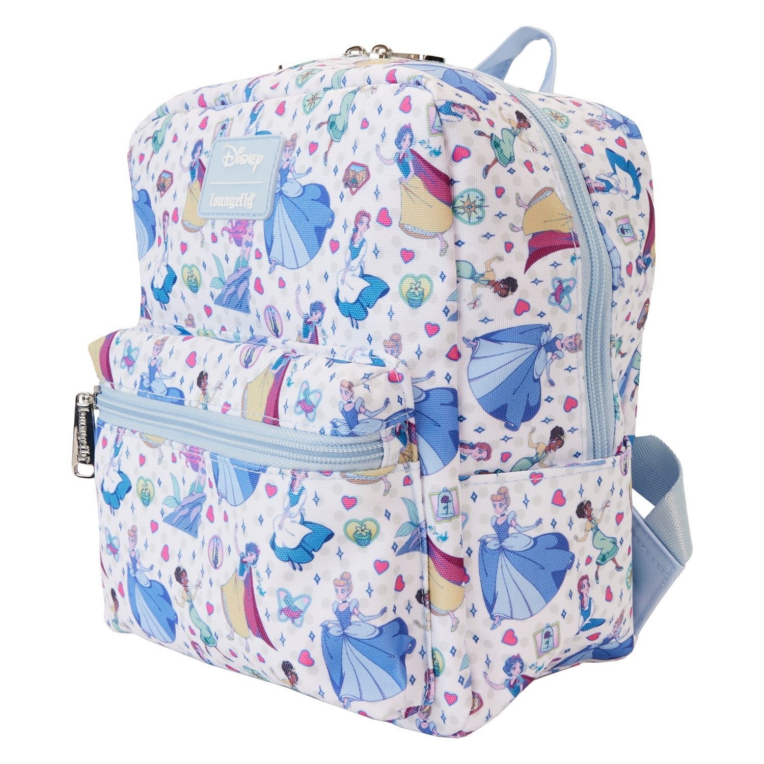 Loungefly x Disney Princess Manga Style AOP Nylon Backpack - GeekCore