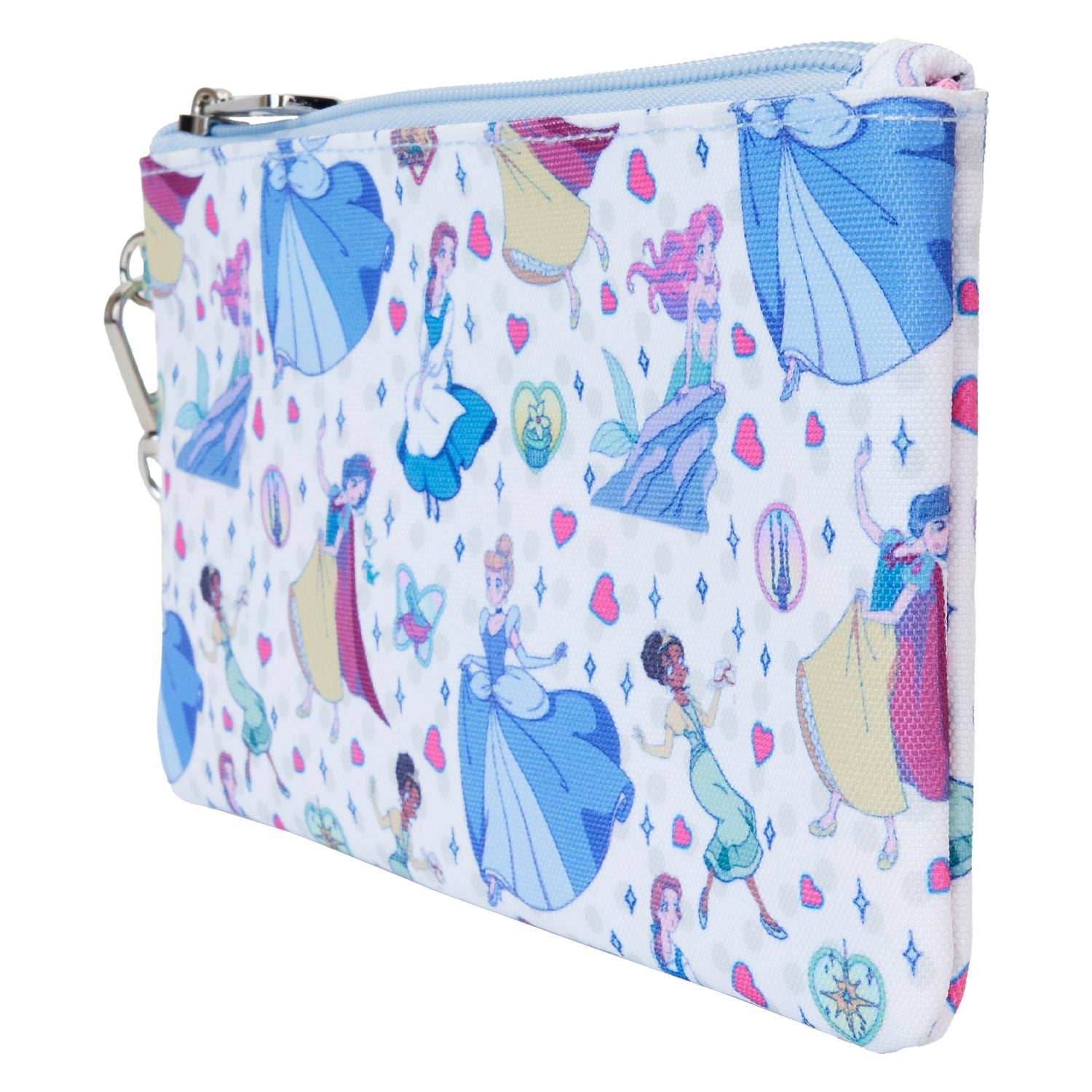 Loungefly x Disney Princess Manga Style AOP Nylon Wristlet Wallet - GeekCore