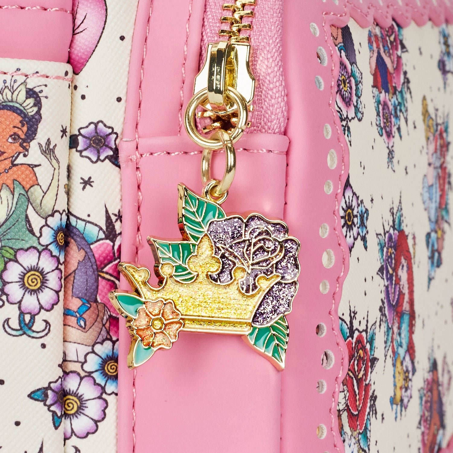 Loungefly x Disney Princess Tattoo All Over Print Mini Backpack - GeekCore