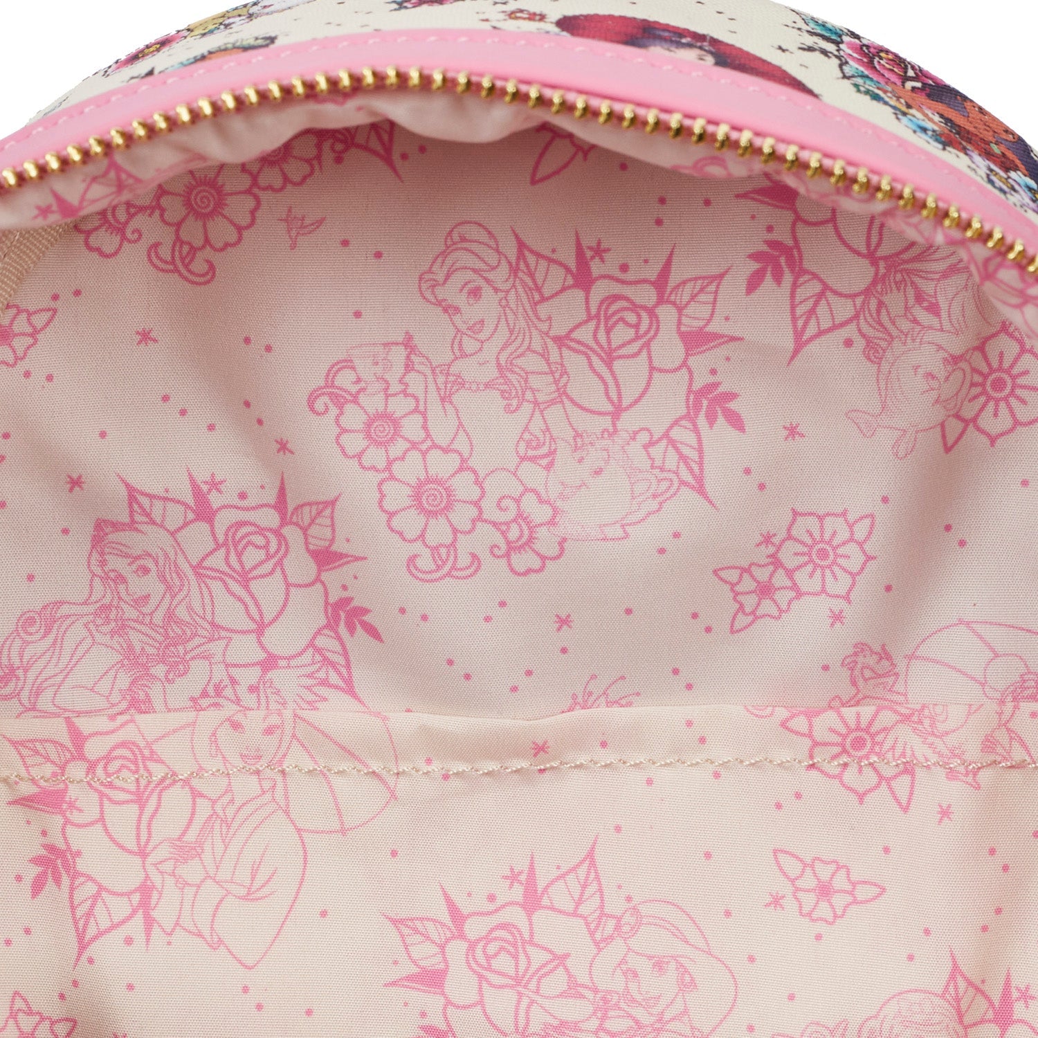 Loungefly x Disney Princess Tattoo All Over Print Mini Backpack - GeekCore