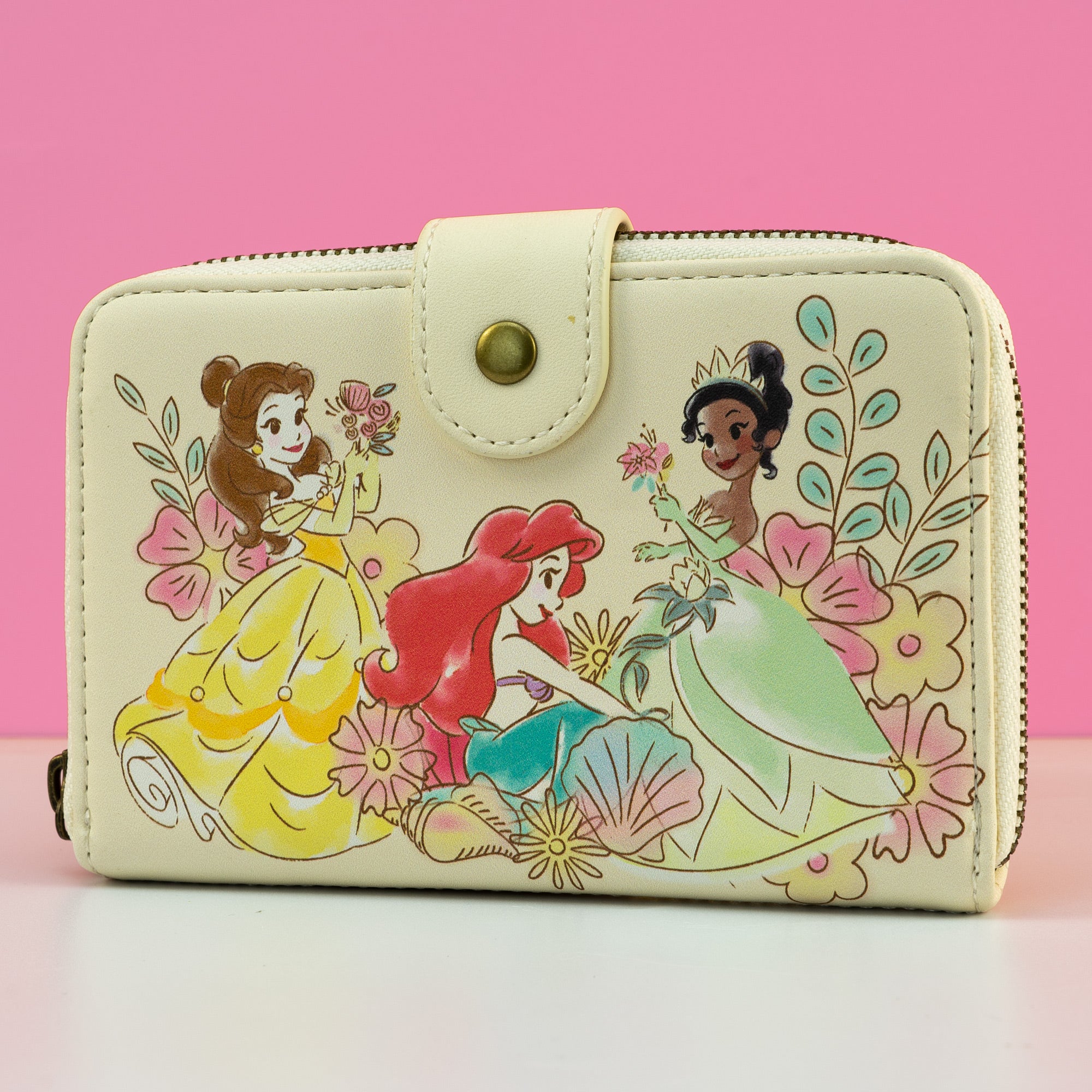 Loungefly x Disney Princesses Floral Water - colour Purse - GeekCore