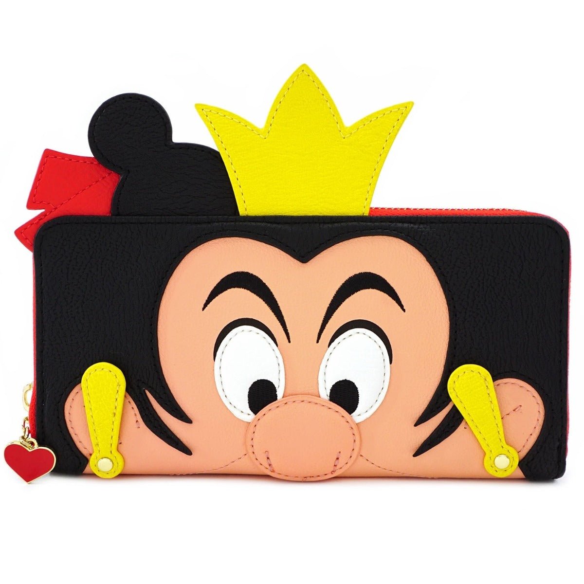 Loungefly x Disney Queen of Hearts Cosplay Zip Around Purse - GeekCore