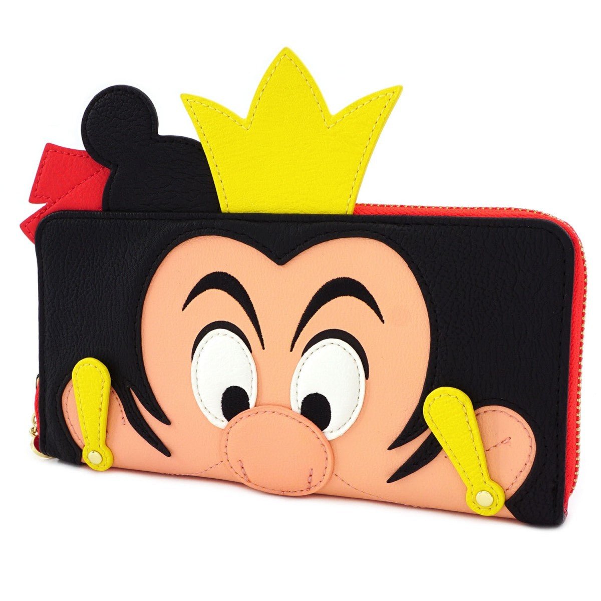 Loungefly x Disney Queen of Hearts Cosplay Zip Around Purse - GeekCore