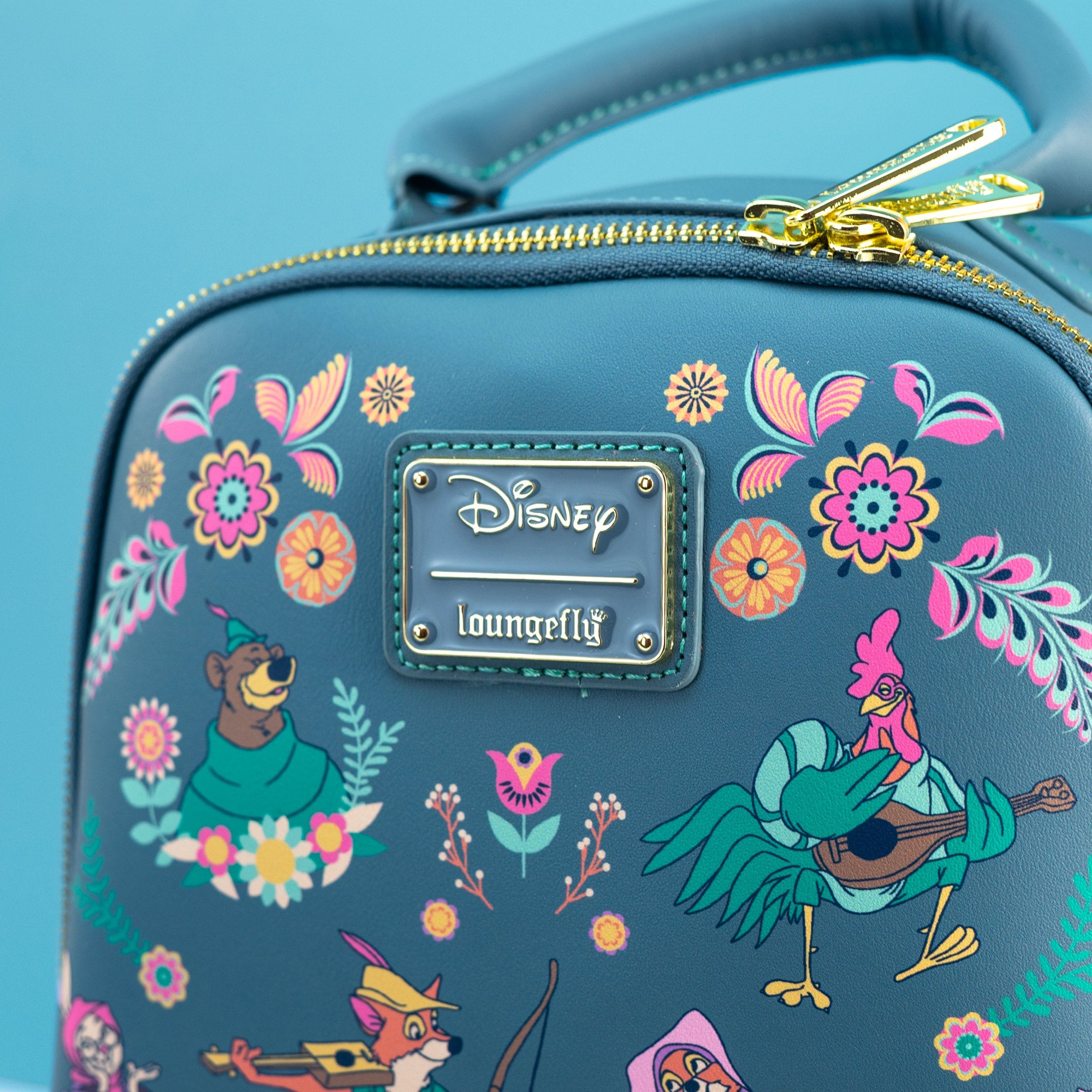 Loungefly x Disney Robin Hood Floral Mini Backpack - GeekCore