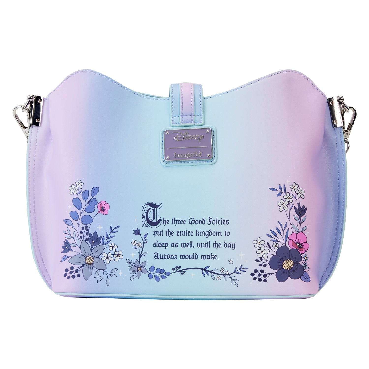 Loungefly x Disney Sleeping Beauty 65th Anniversary Floral Crown Crossbody Bag - GeekCore