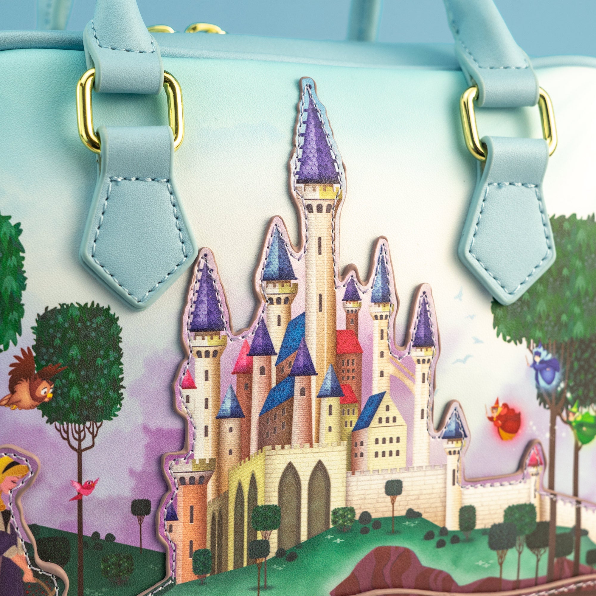 Loungefly x Disney Sleeping Beauty Aurora's Castle Crossbody Bag - GeekCore