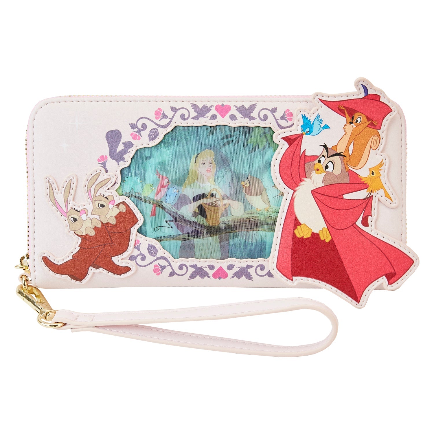 Loungefly x Disney Sleeping Beauty Lenticular Wristlet - GeekCore