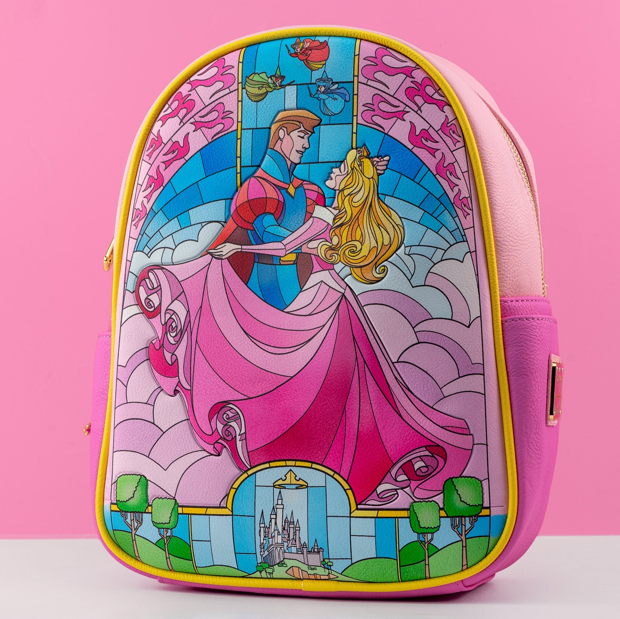 Loungefly x Disney Sleeping Beauty Stained Glass Mini Backpack - GeekCore